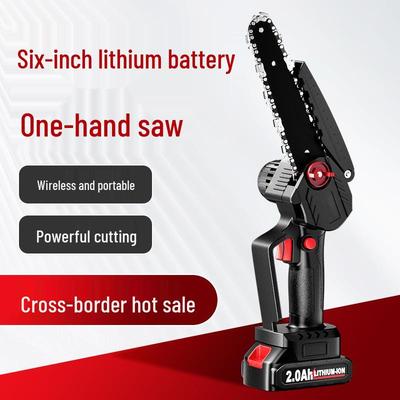Compact Cordless Electric Chainsaw with Lithium Battery for Home Pruning and Logging