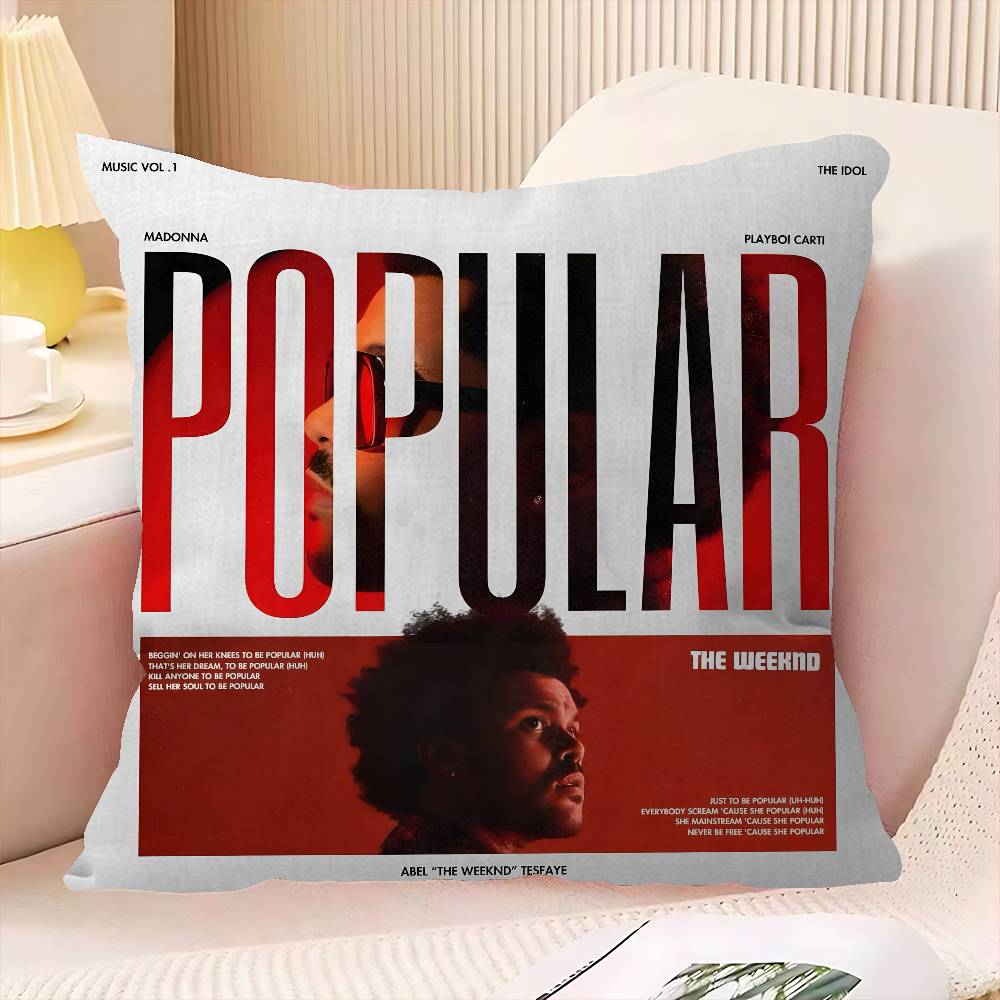 Classic Singer The WWeeknd Maple Design Cushion Cover Happy Autumn Harvest Decor Holiday Decorati Pillow Cover