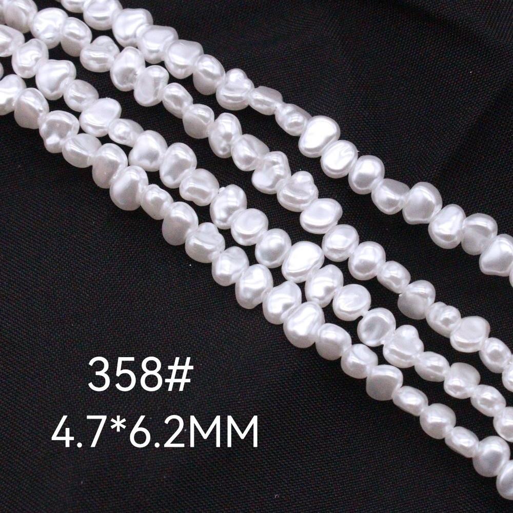 4.5-7.9mm Imitation pearl Irregular Shape Baroque Style Semi-Finished Beads ABS Irregular Pearls Earrings Making