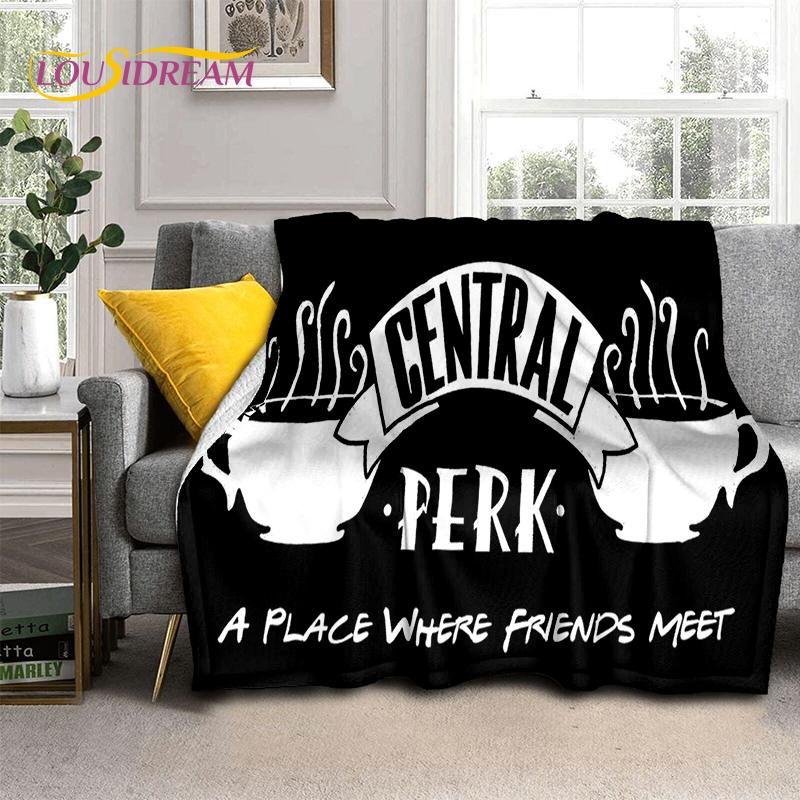 Classic Central Perk Friends TV Show Blanket,Soft Throw Blanket for Home Bedroom Bed Sofa Picnic Travel Office Cover Child Gift