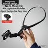 Stable Neck Microphone Holder Easy Setup Microphone Bracket Hands-Free Hanging Mic Stand  Classroom