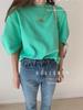 Korean Dongdaemun INS Style Casual Bubble Sleeve T-Shirt for Women
