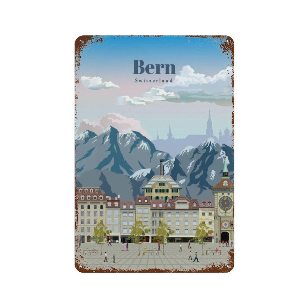 Amsterdam London Iceland Bali Travel Poster Metal  Sign Plaque Retro Plates For Club Man Cave Bar Hotel Cafe Wall Decor