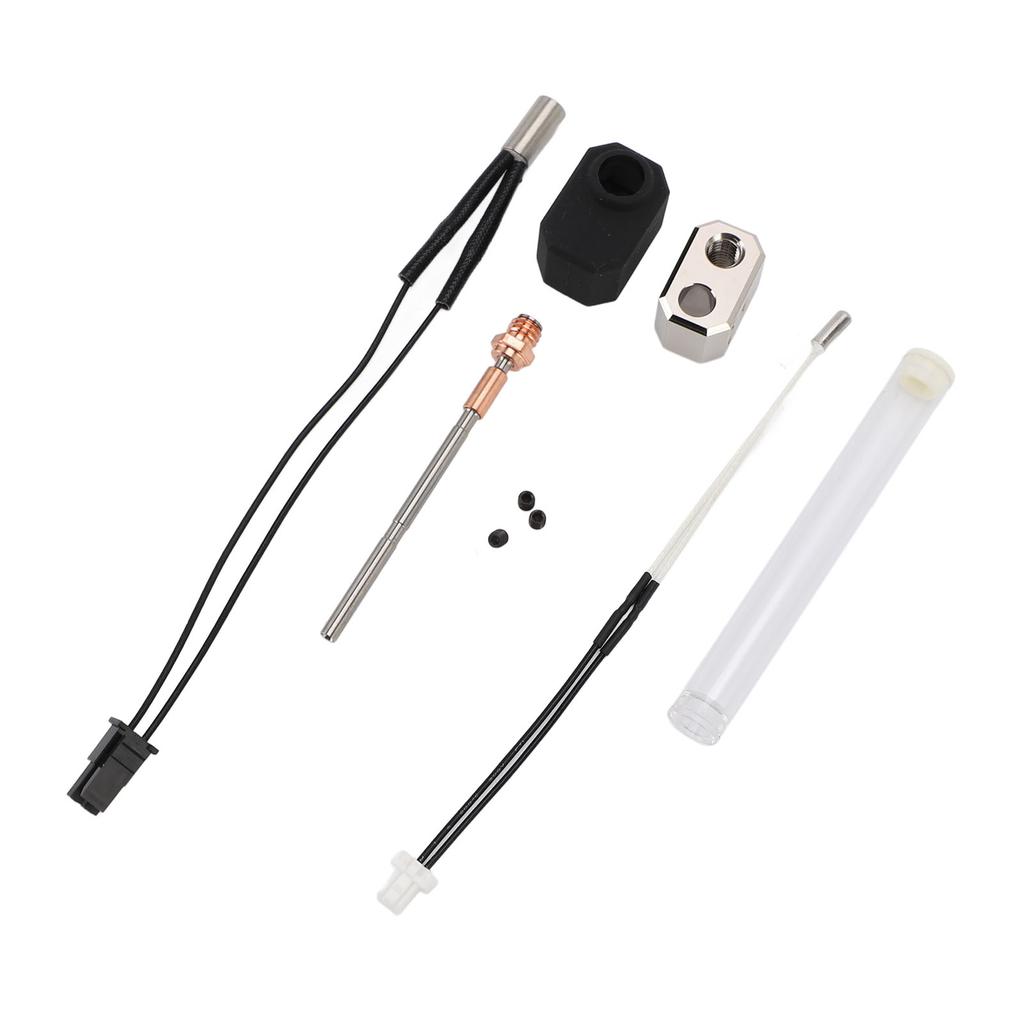 3D Printer Hot End Kit Bimetal Throat Heating Block Thermistor Nozzle Silicone Insulation Sleeve Print Head Hot End Kit