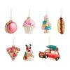 Portable Artistic Glass Christmas Ornament with Solid User Friendly Paint for Festival Home Decors