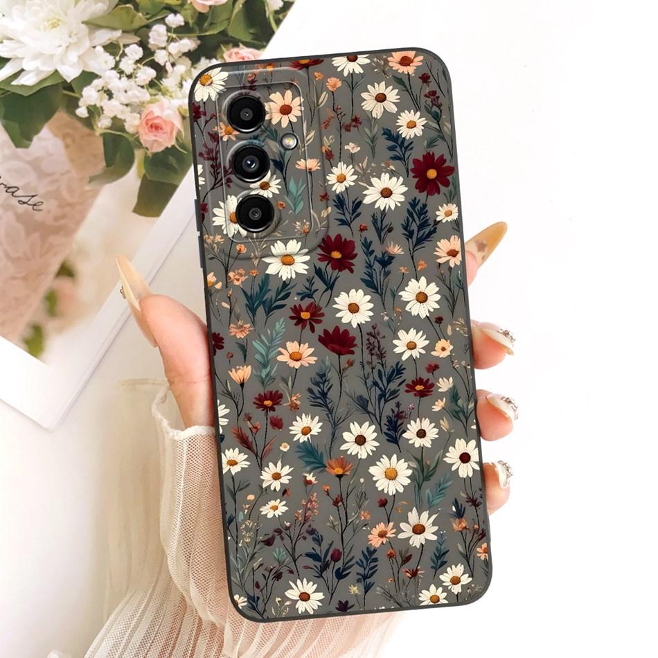 For Samsung Galaxy A05s A05 Cute Cat Flower Cartoon Phone Case For Samsung A05 A 05 05S A05S Shockproof Soft Silicone Cases