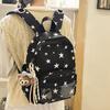 Spring new casual polka dot art student schoolbag Japanese and Korean large-capacity junior high school student backpack