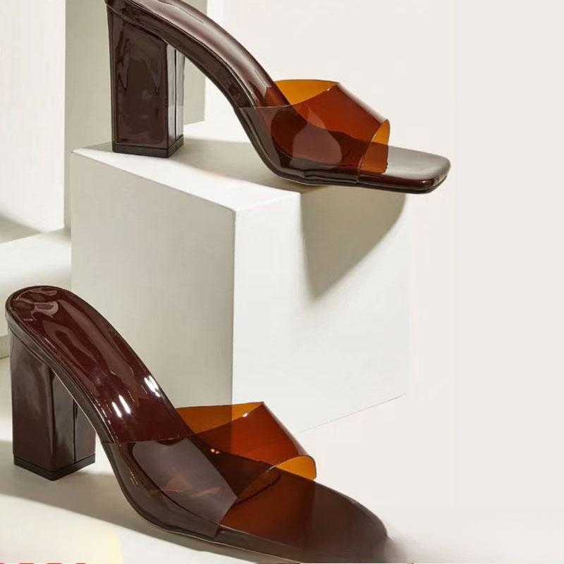 Women Sandals Plus Size Chunky Heels Platform Women Shoes Summer Peep Toe Sandals Sexy Slides Women Sandalias De Mujer