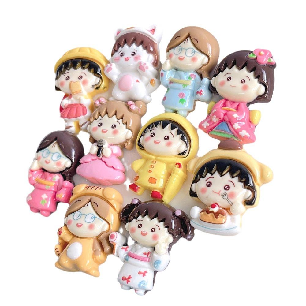 Diy Craft Accessories Lovely Cherry Girl Resin Pieces Creamy Gel Hair Accessories Cup Embellishment Pendant Shoe