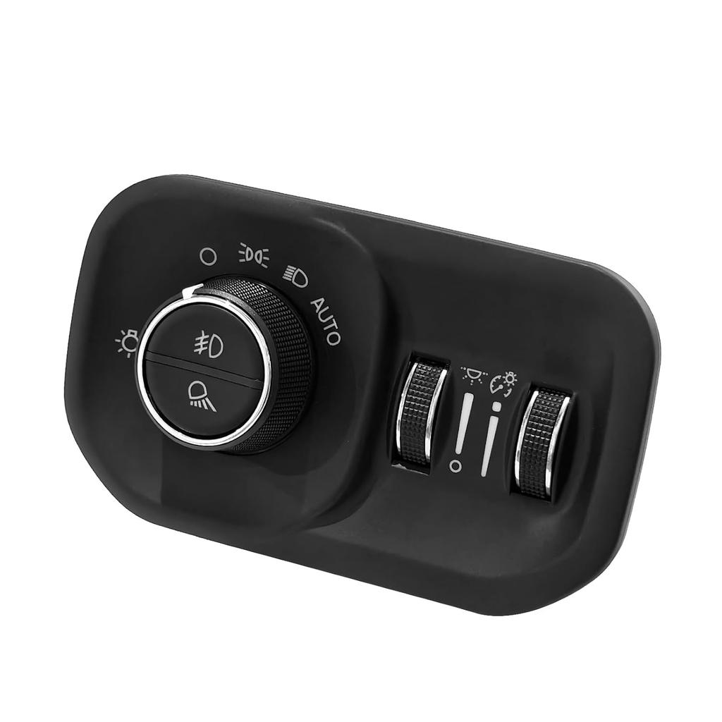 68156061AD Headlight Lamp Switch Fits for Dodge Ram 1500 2500 3500 2019-2024, Headlight Fog Light Switch Black