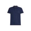 Solid Color Straight Fit Slim Short Sleeve Polo Shirt Men Tops Navy-Blue 78J6391-410