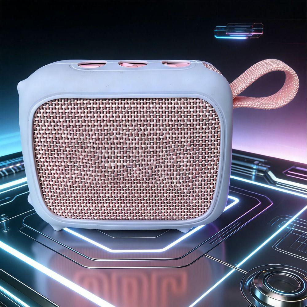 Shockproof Silicone Case Portable Waterproof Silicone Cover with Carabiner Dirt-proof for JBL GO 5 Bluetooth Speaker