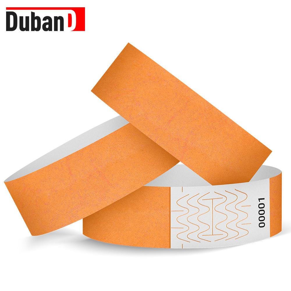 Waterproof Dupont Paper Wristbands With Uv Printing For Childrens Playground And Pool Access