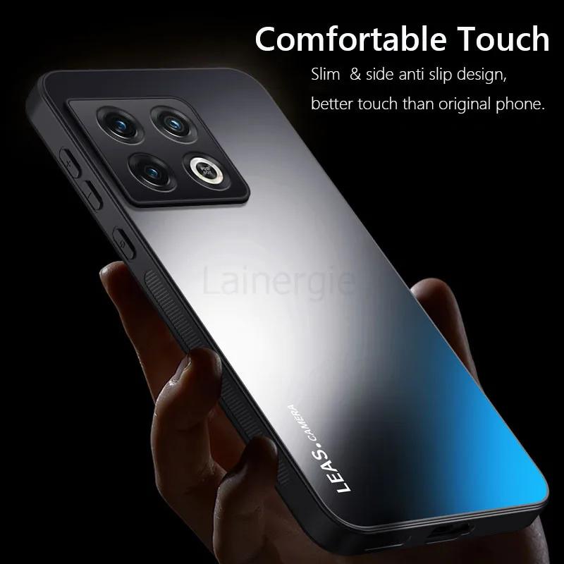 Stoßfest AG Mattes Weiches TPU+PC Mattes Rückseiten Cover Für OnePlus 10 Pro OnePlus10 Pro Handyhülle Hülle