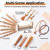 Wood Bracelet Jig, Adjustable Paracord Jig Bracelet Maker for DIY Hand Knitting Wristband, Necklaces & Car Hangings