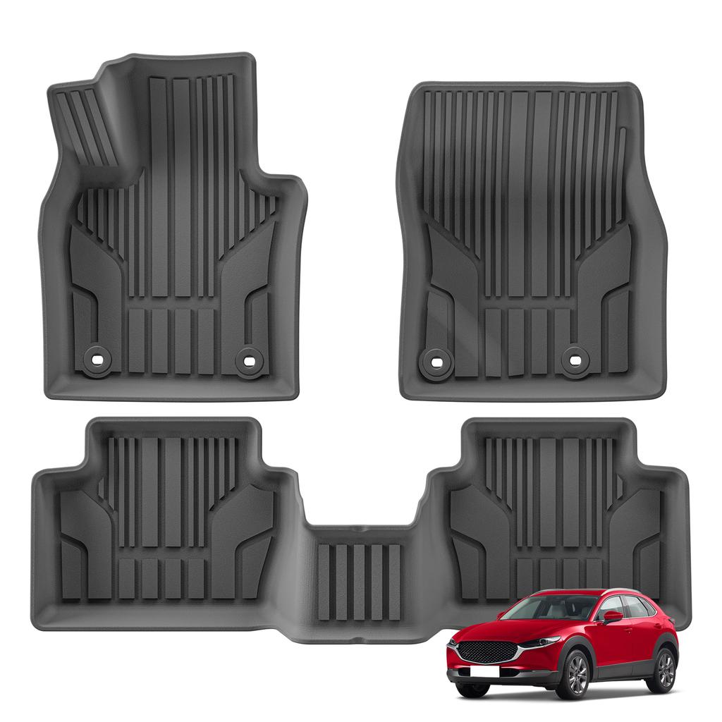 For Mazda CX-30 2020-2024 2025 TPE 3D Car Floor Mats Trunk Pad Waterproof Protective Foot Pad Left Hand Drive