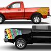 Pickup Rear Bed Side Stickers For Dodge Ram Rebel TRX Truck Trunk Graphics Grunge 4X4 Decor Decal Vinyl Cover Auto Accessories