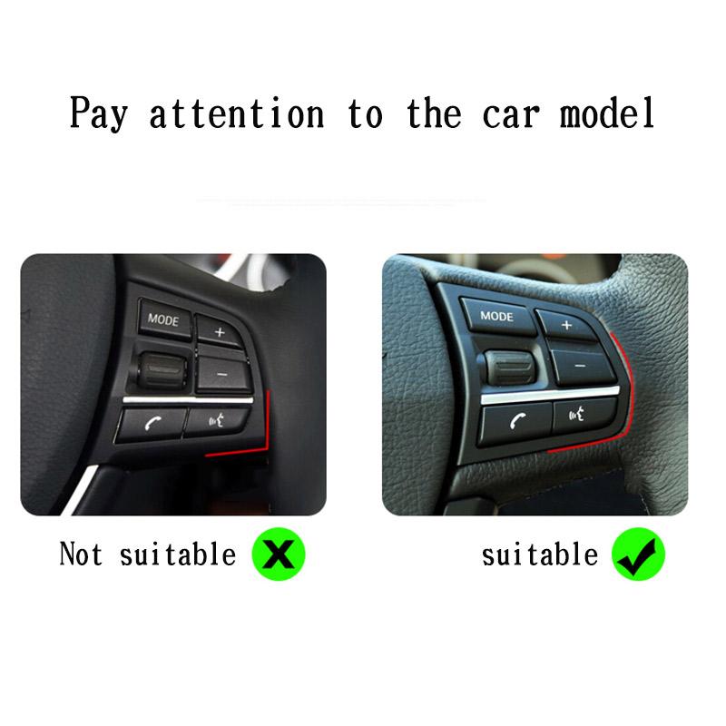 Für BMW 5 7 Serie F10 F 11 F01 F04 5 Serie GT 10-17 Auto Lenkrad Tasten Dekoration Rahmen Abdeckung Aufkleber Auto