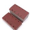 Multipurpose 185x93mm Flocking Sandpaper Sheets 8 Hole Design Anti Static Abrasives For DIYer Projects Smooth Finishing