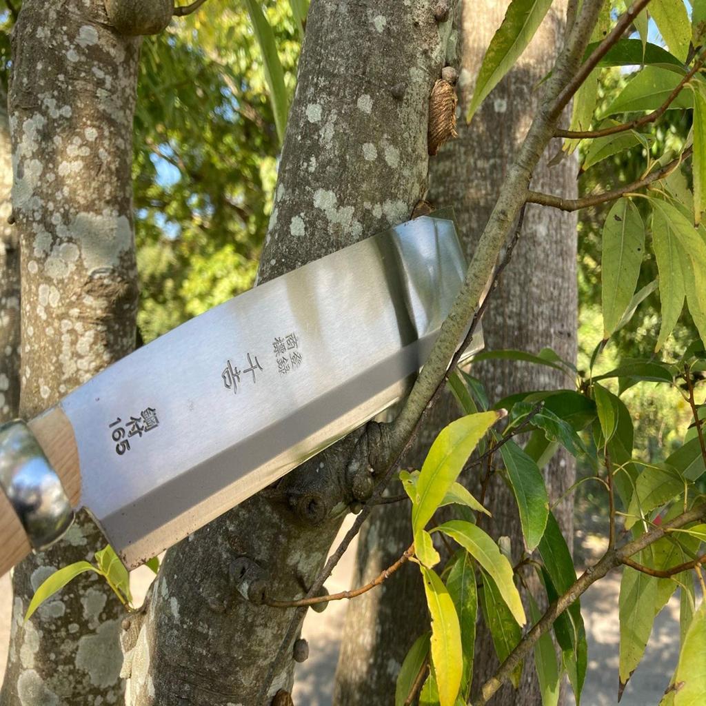 Senkichi Double-Edged Waist Hatchet with Sheath, 165mm