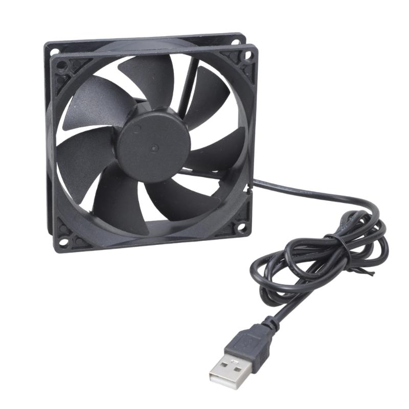 

5V USB PC Router Fan 92MM Cooling Fan Brushless Portable Cooling Fan Replacement for Router Modem TV Box Electronic 1