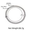 Hip Hop 12mm Alloy Diamond-encrusted Men's Cuban Necklace Street Niche Versatile Jewelry