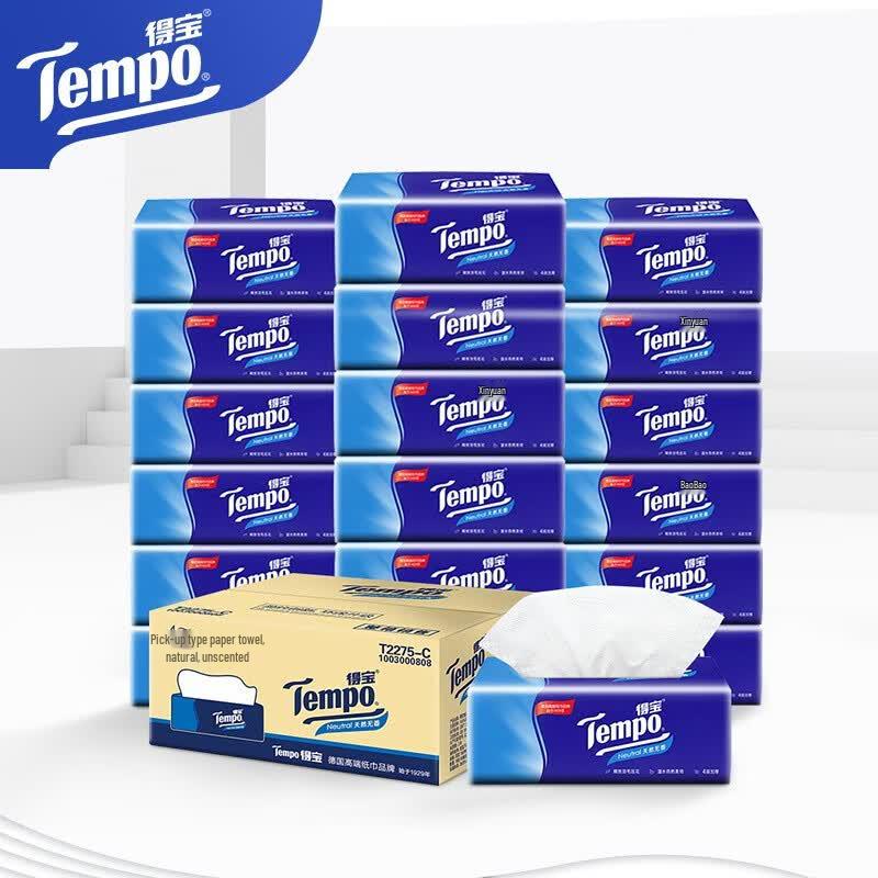 Tempo Unscented 4-Ply Facial Tissues