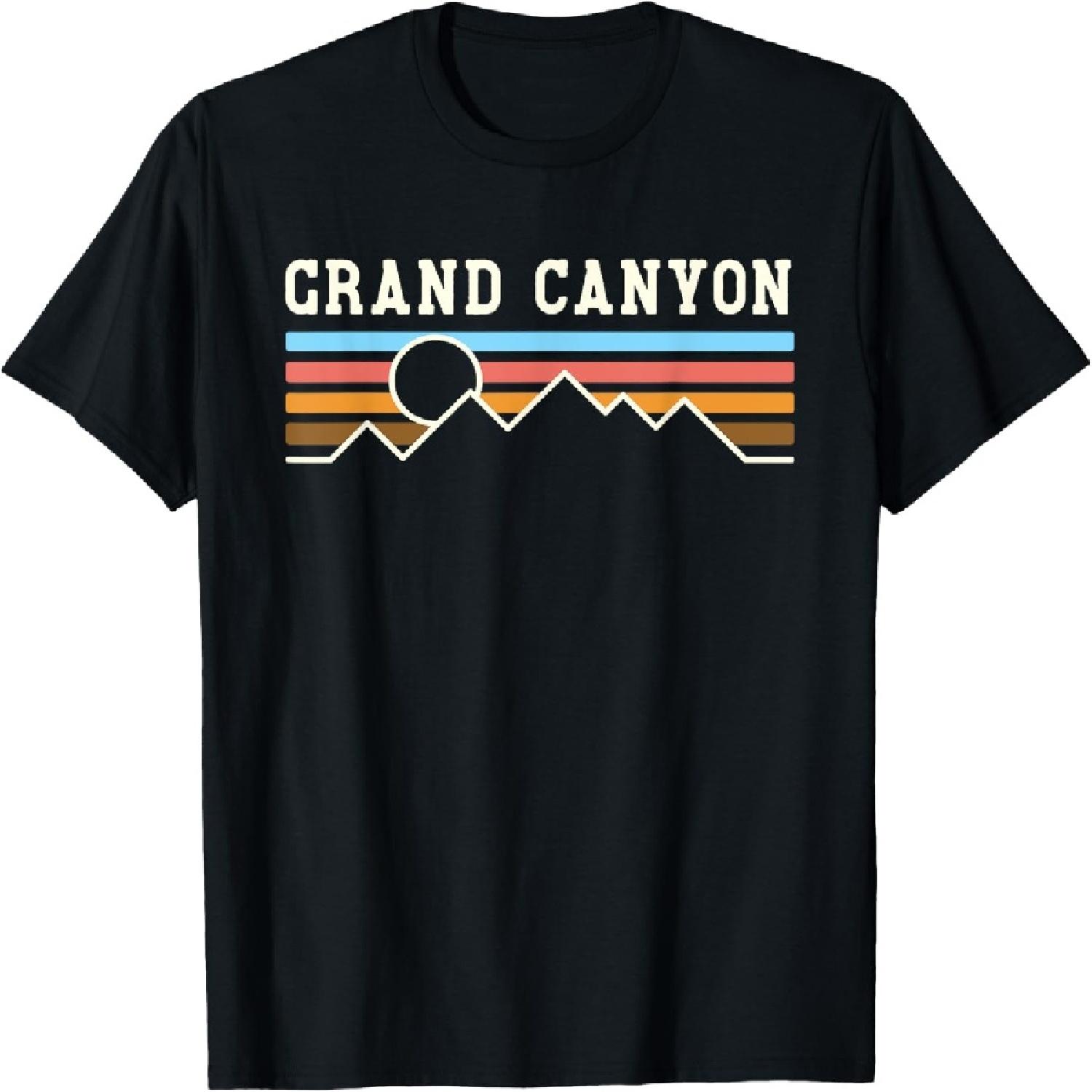 Grand Canyon National Park Retro camping hiking T-Shirt S