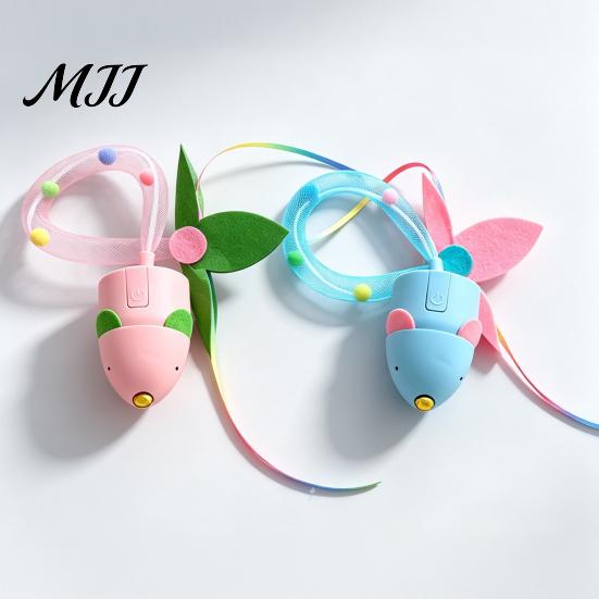 Automatic Cat Toy Rolling Mouse Toy, Interactive with Catnip Compartment, Mesh Scent And Sound Tube Tail, Touch Activated for Indoor Cats Kittens