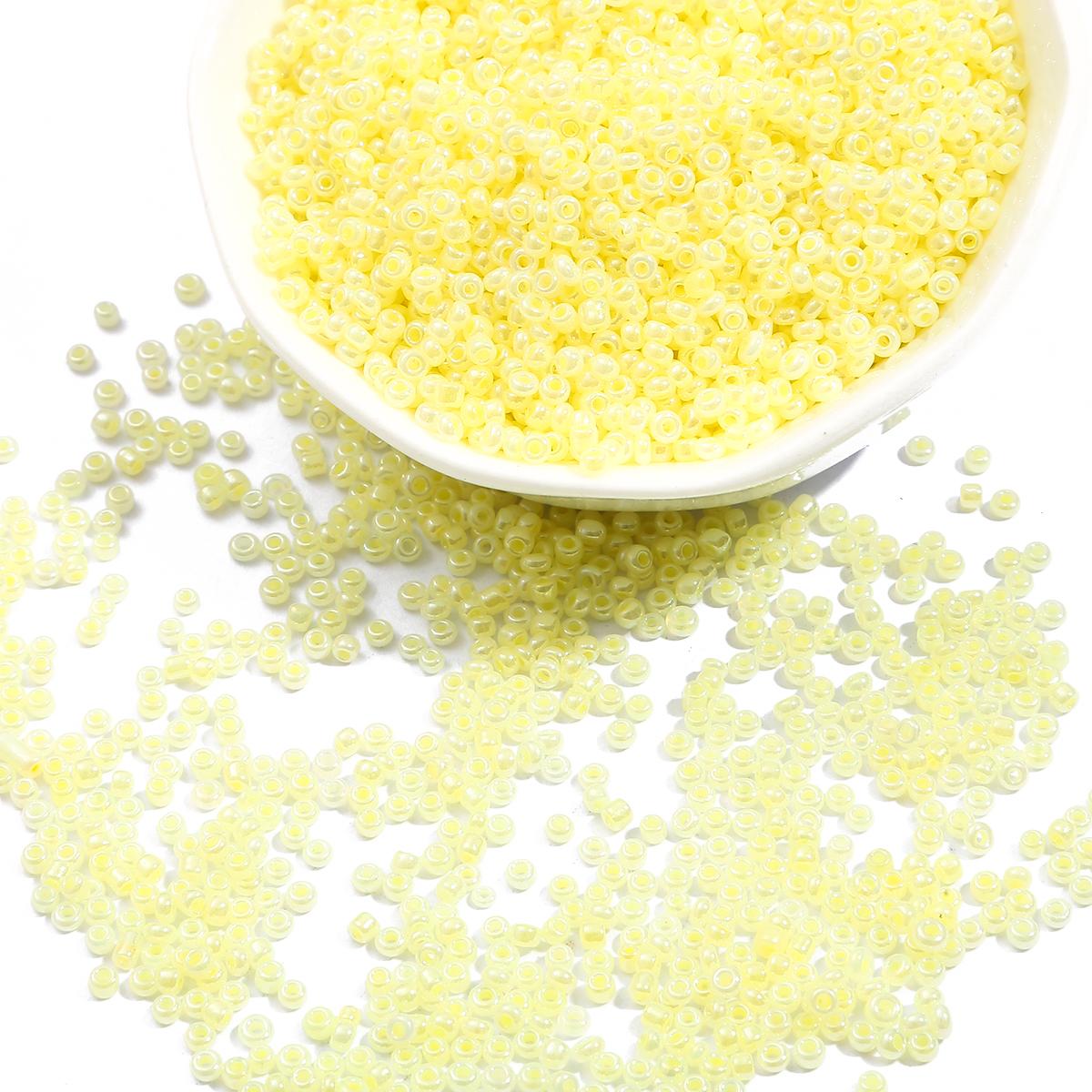 

500/1000 шт. Скляний бісер кремового кольору Шарм для виготовлення ювелірних виробів Аксесуари Браслет своїми руками Намисто 2mm 1000pcs