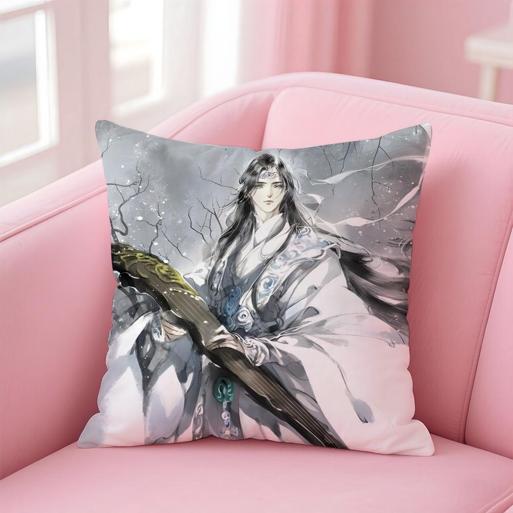 Anime Antique Mo Dao Zu Shi Cushion Cover Pillow Case Soft Skin Friendly Fabric Comfort  Concealed Zipper
