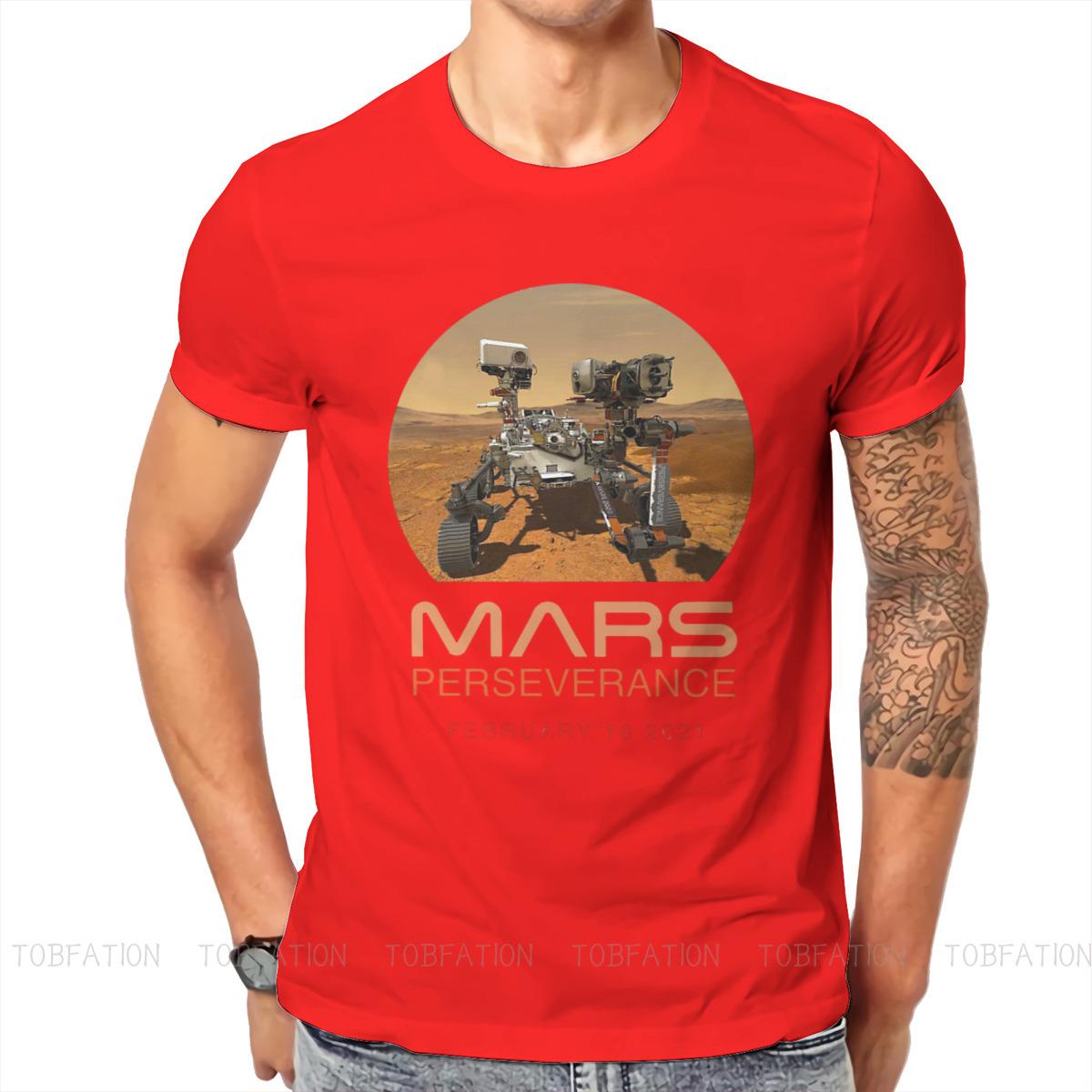ZX Mars 2020 Space Explorers Perseverance 2021 Classic T Shirt Vintage Goth Summer Loose Cotton Mens Tops Harajuku ONeck TShirt S