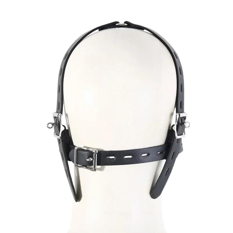 Metal Integrated Mouth Gag With Adjustable Nose Hook Expansion Plug For Couple SM Games Adult Toys