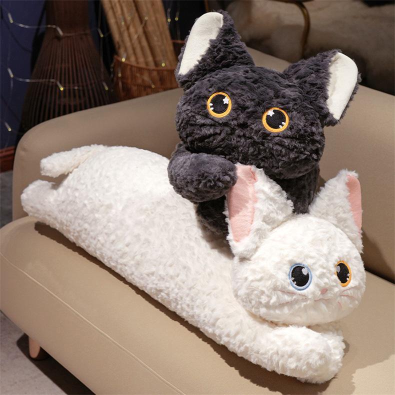 Katchi Cute Cartoon Black Cat Long Hugging Pillow