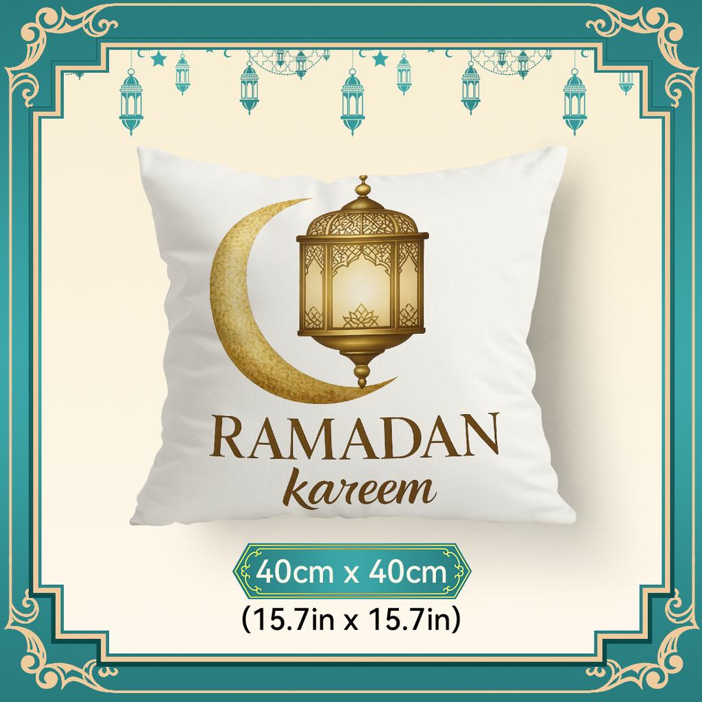 Ramadan Blessings Pillowcase Printed Polyester 40/45/50Cm Throw Pillowcover Decorative Sofa Cushion Pillowslip Home Decor