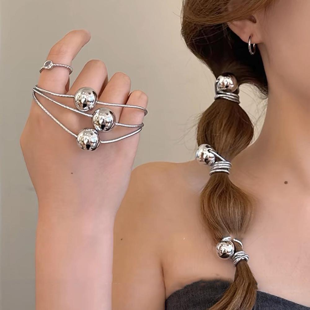 New Round Ball Hair Ties Rubber Bands Women Ponytail Elastic Gum Hair Ropes Fashion Hair Accessories