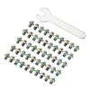 50PCS Stainless Steel Mountain Bike Pedal Screws - M4 Hex Anti-Slip Nails 8x6mm for Road/MTB Pedals (Durable Replacement Accessories)