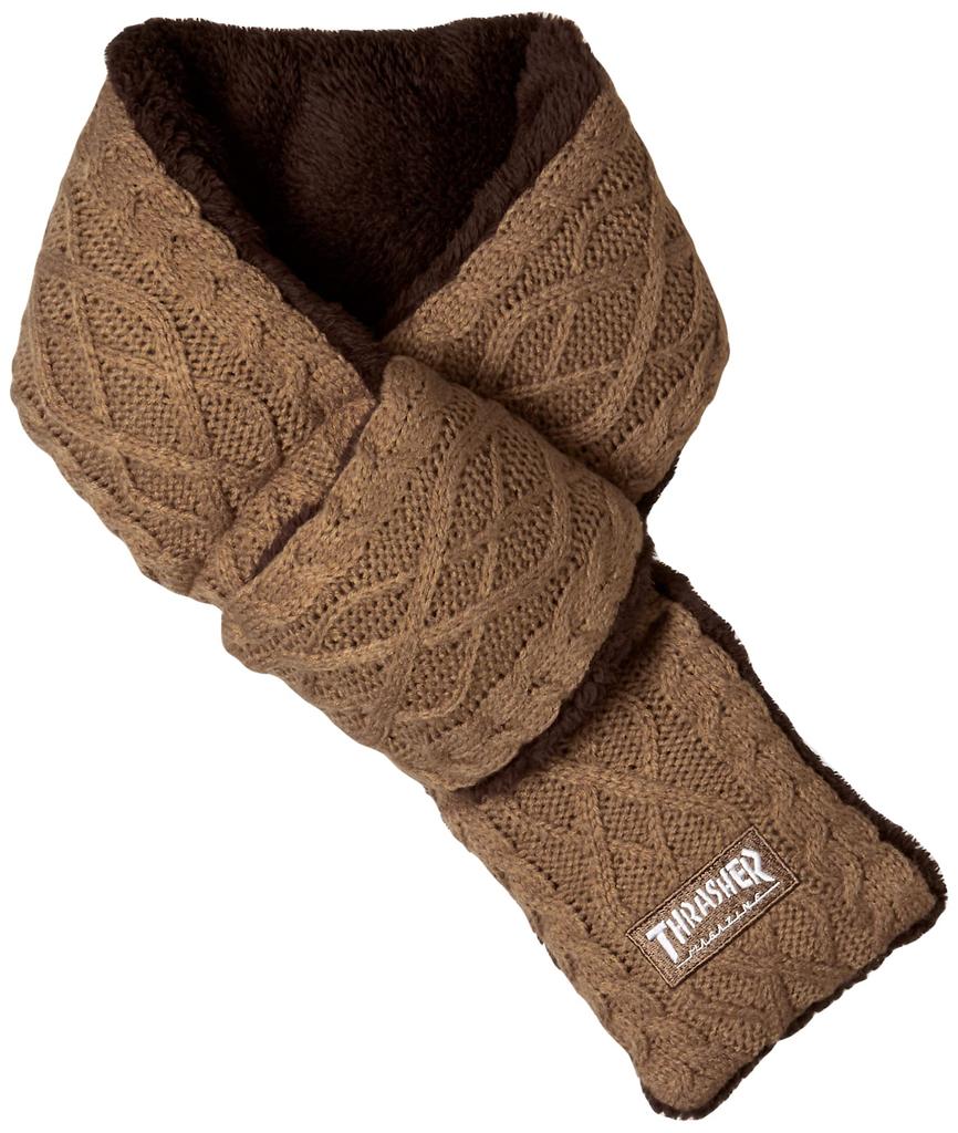 Thrasher Warm Scarf BOX LOGO Cold Weather Item BRN FR (Brand Logo) [21TH-K58 / MUFF]