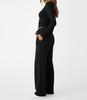 Fashion Casual Set Sport Yoga Autumn Winter Solid Color Crew Neck Long Sleeve For Women