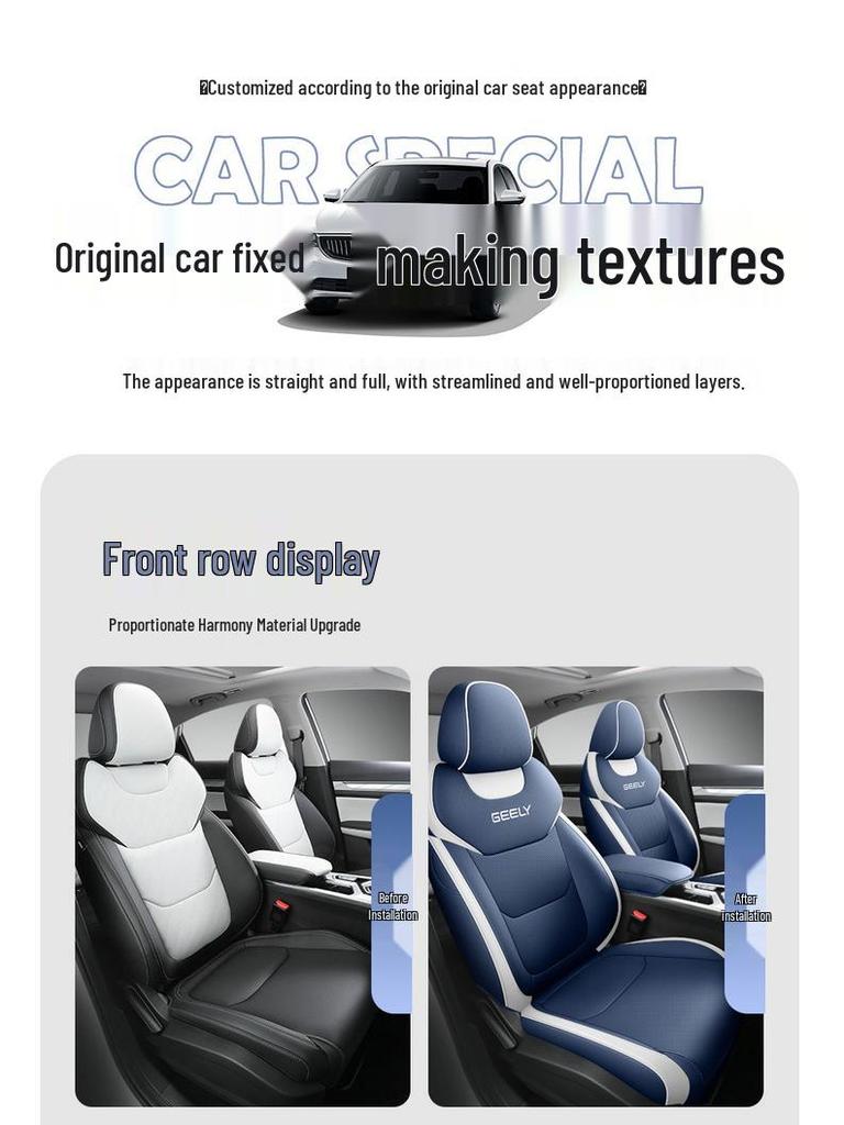 Emgrand Car Seat Cushion - Full Coverage, Universal Fit for All Seasons