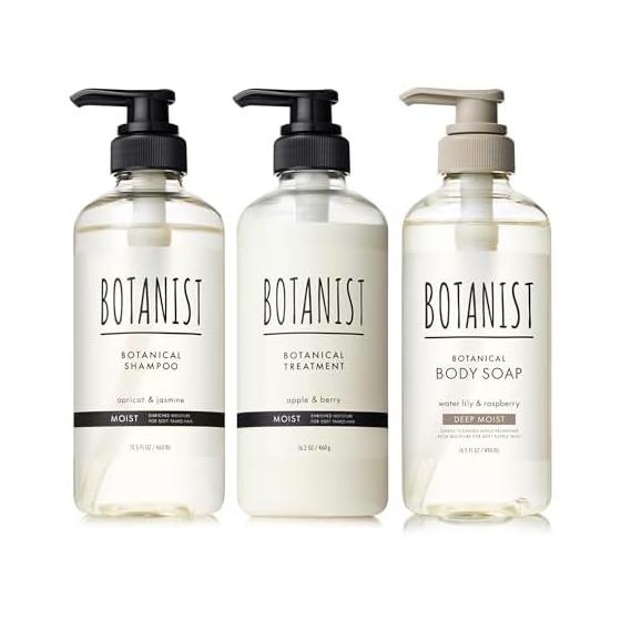 BOTANIST Shampoo Treatment Body Soap 3 Piece Set Moist x Deep Moist