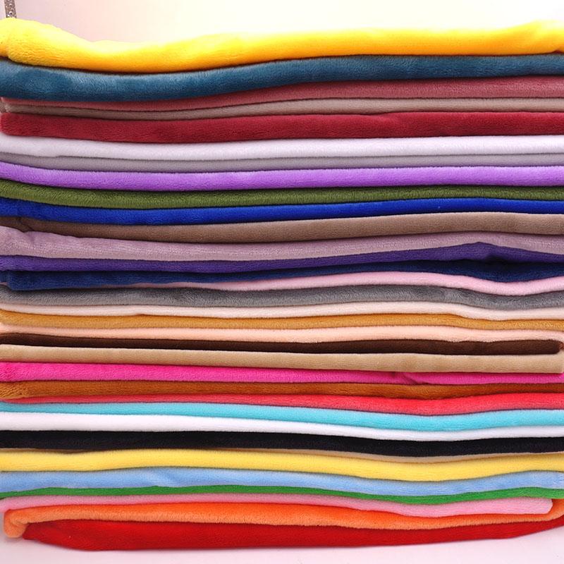 1pcs Fabrics For Sewing Diy Handmade Home Textile Cloth For Toys Plush Fabric Patchwork Solid Color Style 160*50cm