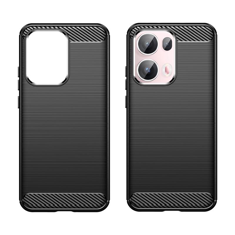 For Reno 13 Pro Case Cover OPPO Reno13 Reno 13 Capas Armor Phone Bumper Back Shockproof Soft TPU Carbon Fiber Fundas Reno 13 Pro
