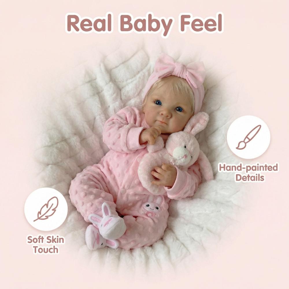 Lovely Reborn Babies Dolls Bettie Soft Full Vinyl or Cloth Body Optional Newborn Dolls So Truth Like Emulation Doll for Toddler Children Birthday Gift