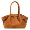 Large Capacity Tote Bag with Women's Matte Texture, Fashionable New High-end Velvet Commuting Lazy Style Shoulder Bag