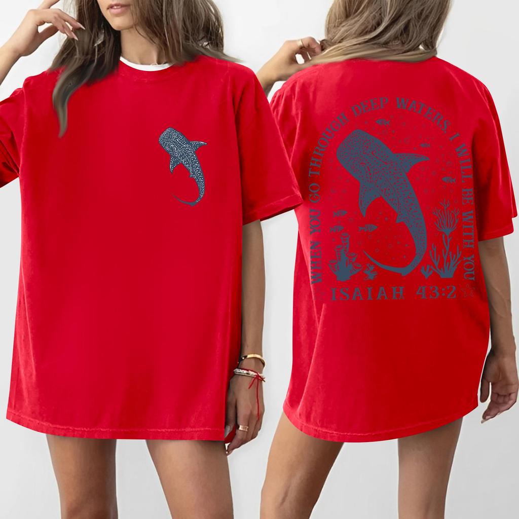 Women's Round Neck Printed Short-sleeved T-shirt Top