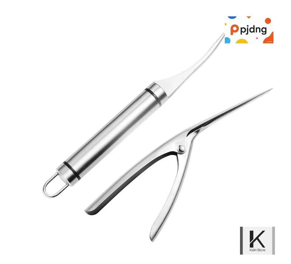 Stainless-steel Tool For Removing Shrimp Guts One Size
