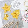 Handmade Foil Paper Craft Kit with Shimmer gold and silver Christmas Engraving Art ornament making kit for Painting Art Projects