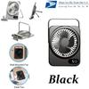 Portable USB Desk Fan with 5000mAh Battery, 15H Ultra Quiet Operation, 180° Adjustable Tilt, 4-Speed Settings