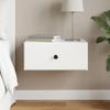 Wall Mounted Nightstand White 49 x 34.5 x 20 cm Engineered Wood